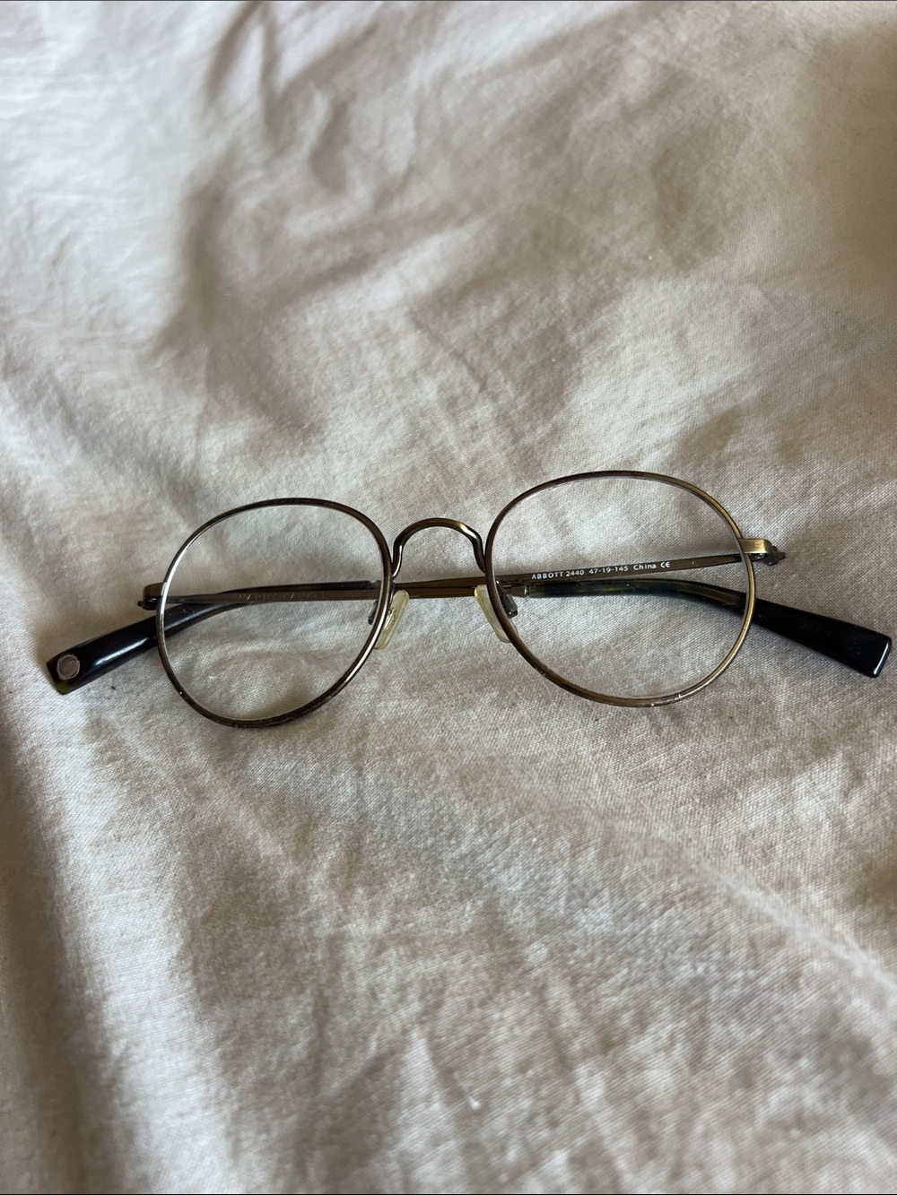 Warby Parker Abbot Round Metal Reading Glasses - Bronze Frame